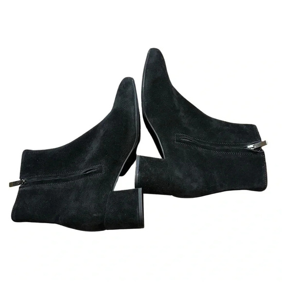 La Canadienne Black Darling Waterproof Suede Bootie Size 7.5 - Picture 7 of 14